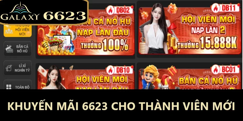 Khuyến mãi 6623 cho tân thủ