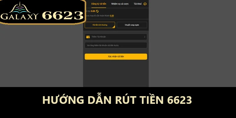 Hướng dẫn để rút tiền 6623